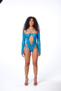 Liza high waisted blue